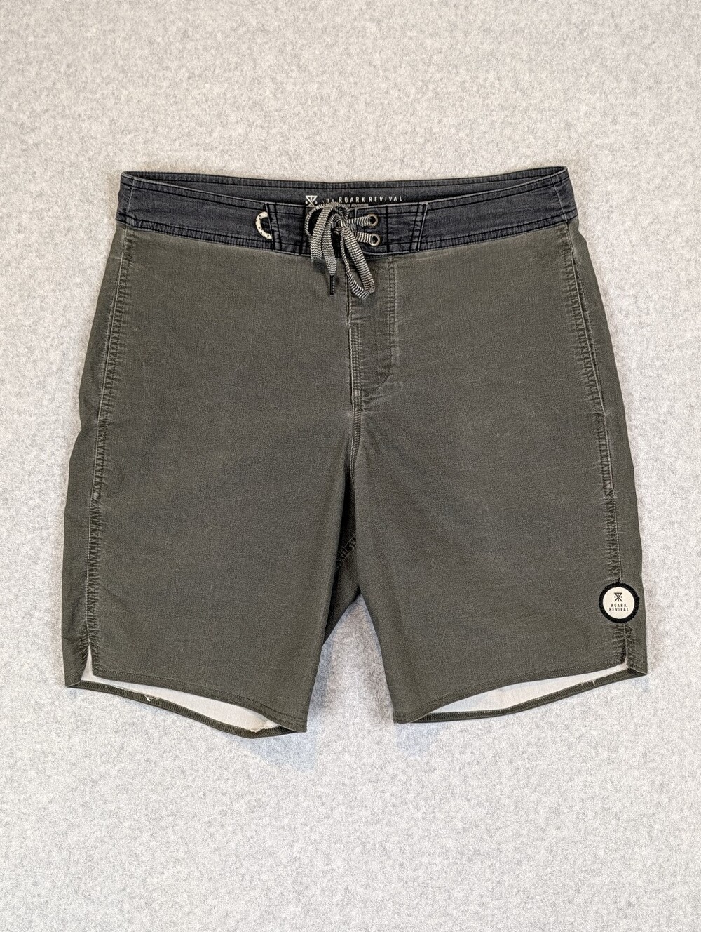 Roark Revival Well Worn Board Shorts Men's 32 Green Hybrid Hiking